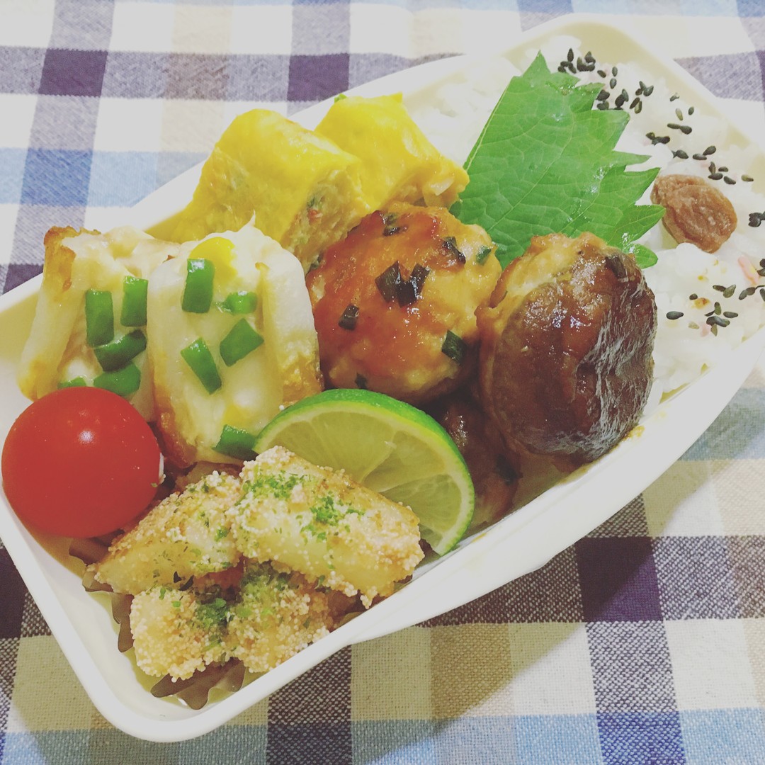 しいたけつくねのお弁当
