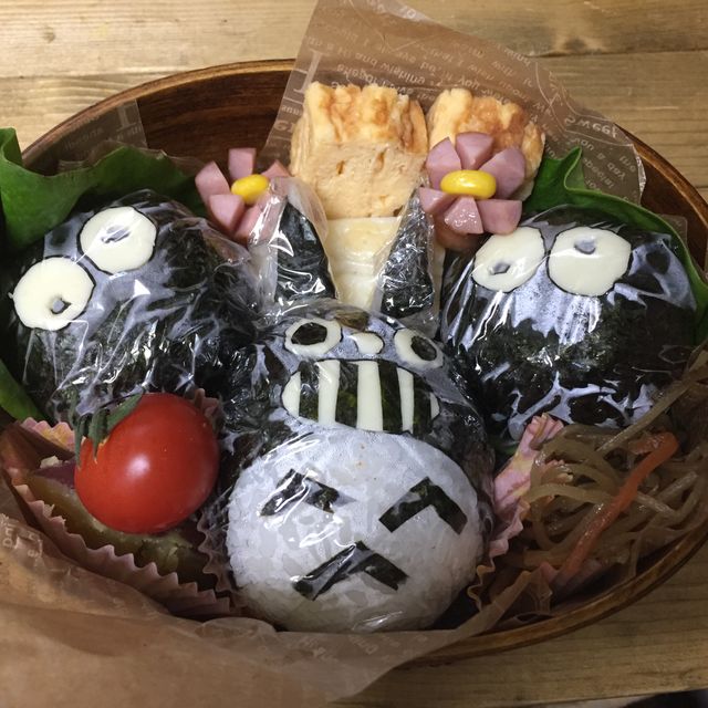 旦那に〜トトロ弁当(⌯꒪͒ ૢ∀ ૢ꒪͒)