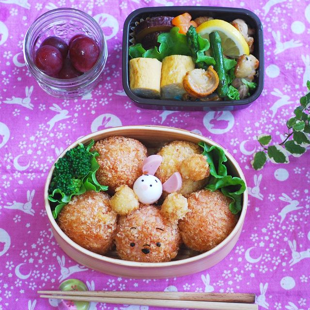 プーさんのライスボール弁当