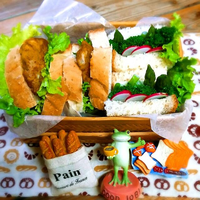 旦那さんの朝ごパン弁当♪
