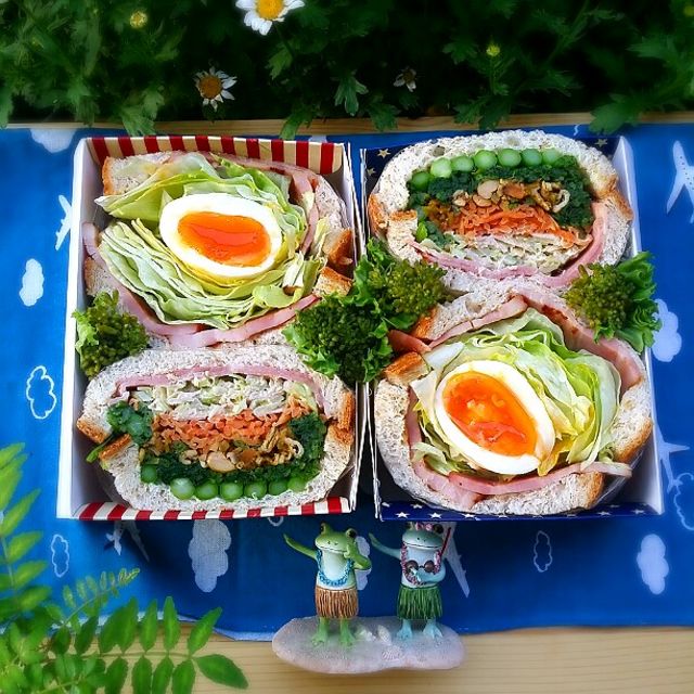 旦那さんの朝ごパン&私のお昼お弁当♪