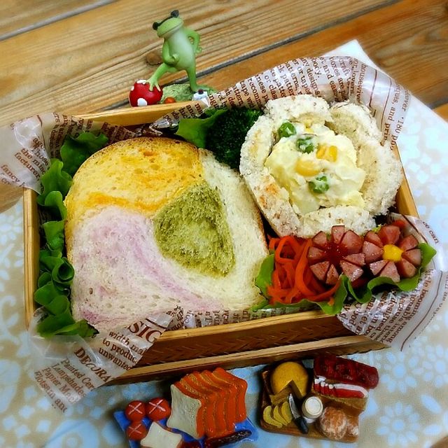 旦那さんの朝ごパン弁当♪