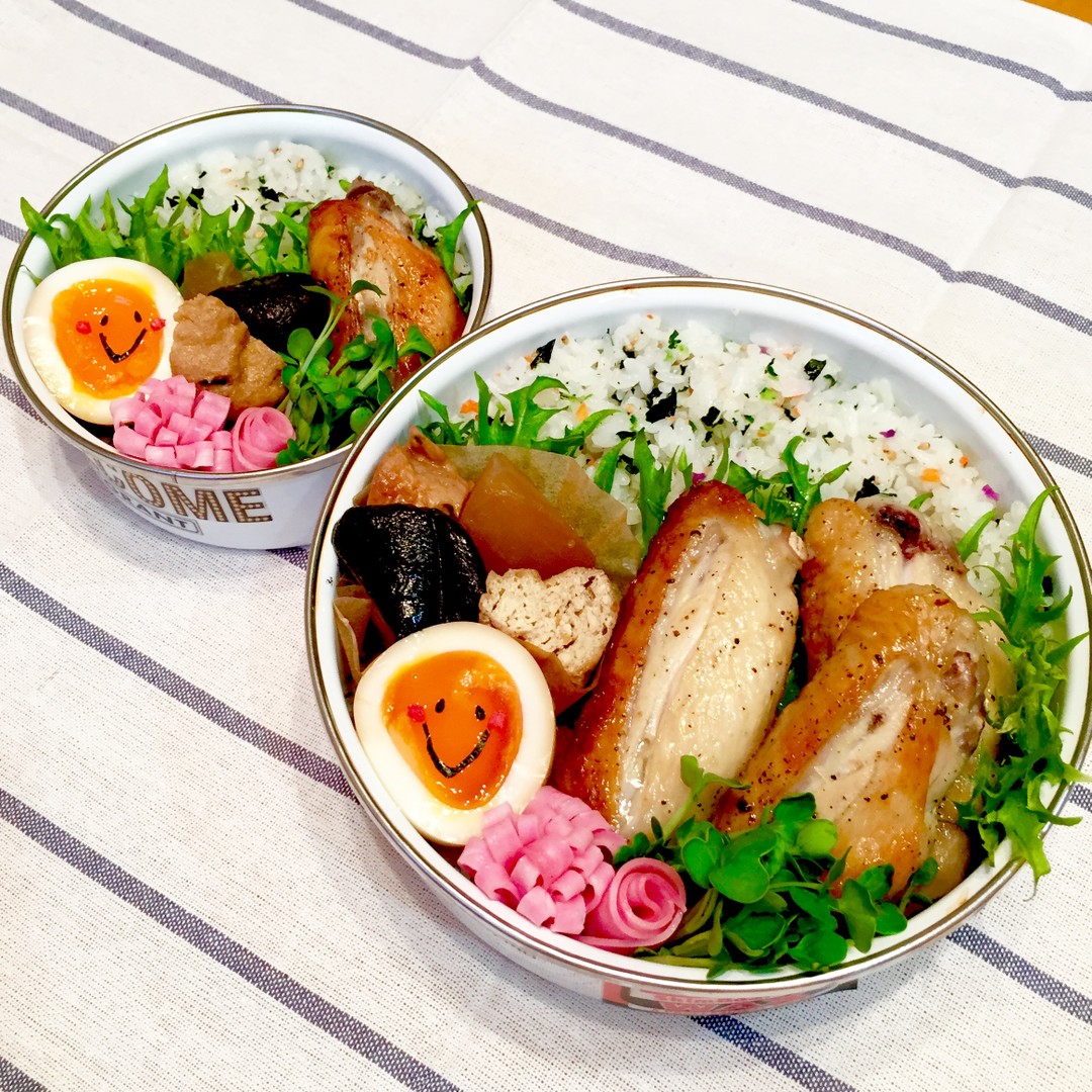 手羽先の塩レモン焼きのお弁当♡