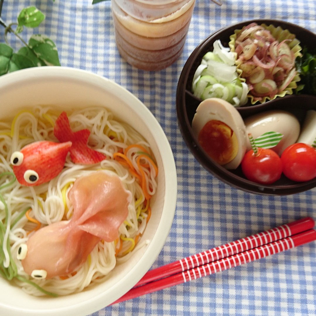 金魚のそうめん弁当