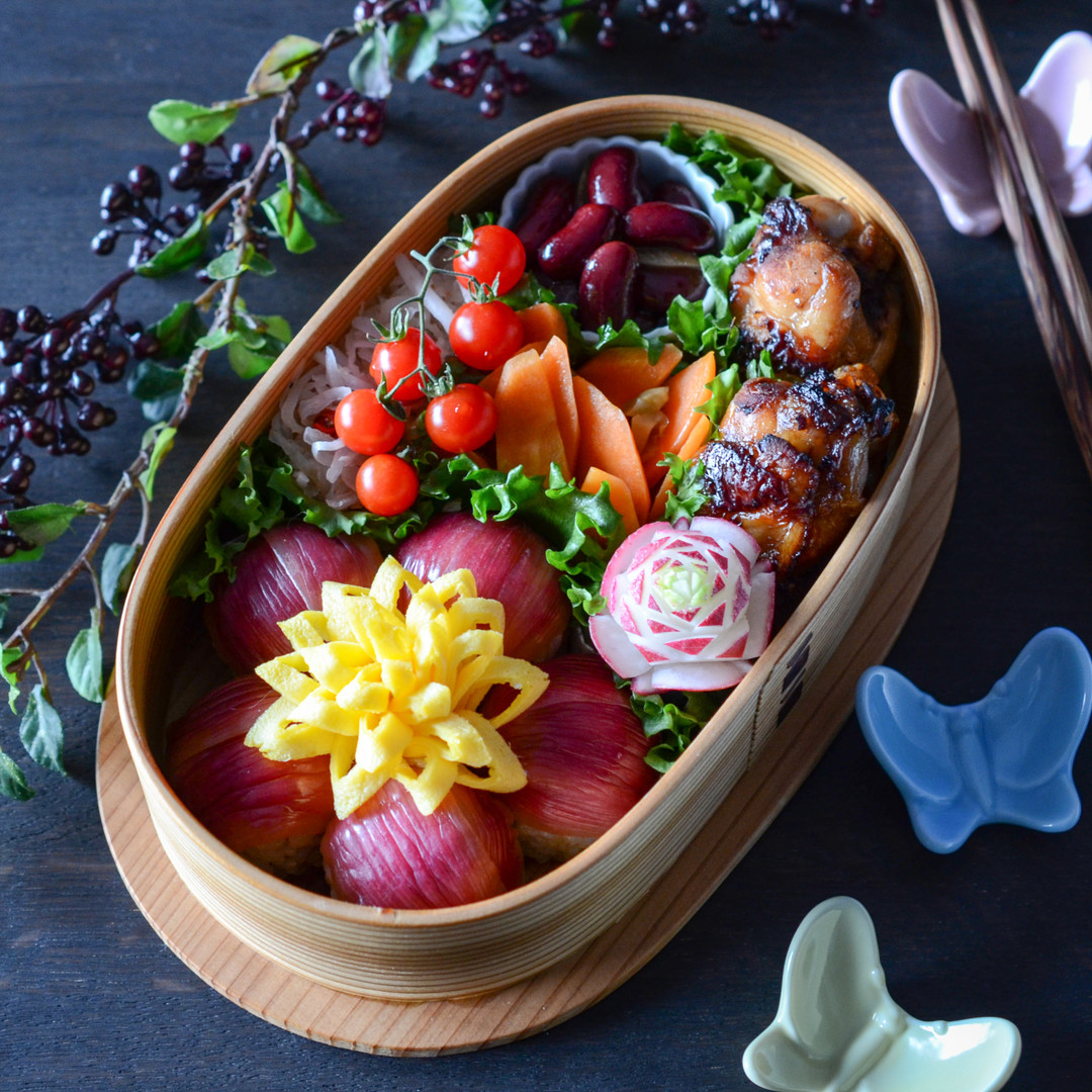 手羽元のオイスターソース漬けの花金弁当