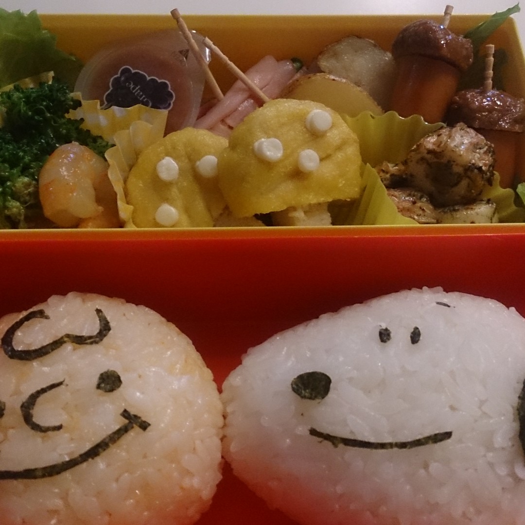 秋のスヌーピー弁当