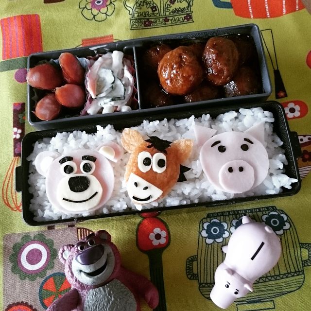 ロッツォ&ブルズアイ&ハム弁当