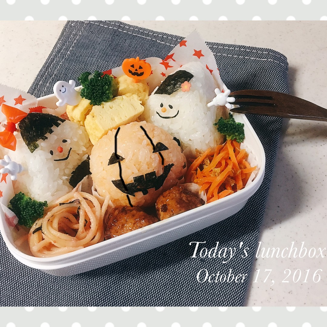 姉妹むすび🍙でハロウィン弁当