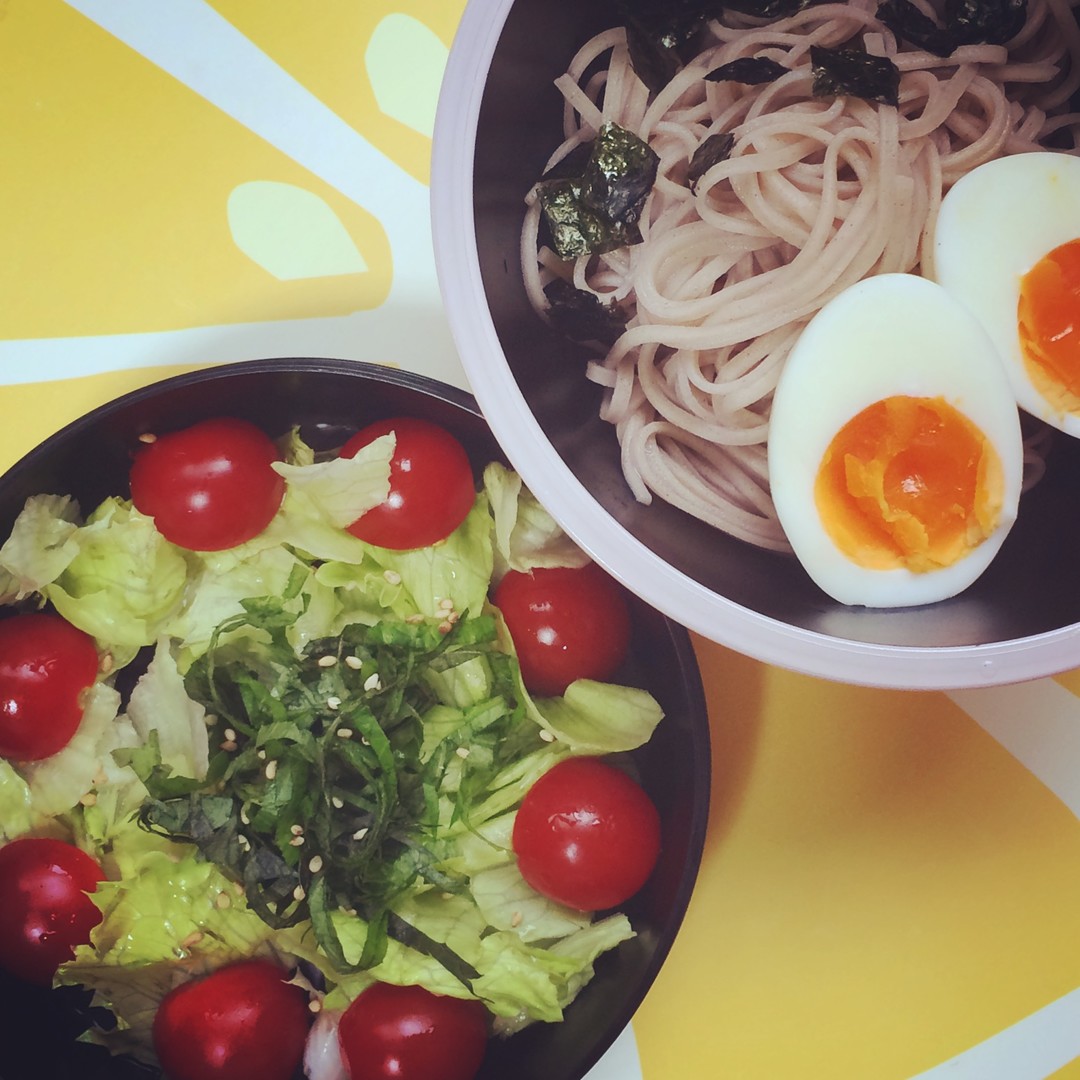 夏も終わりの蕎麦弁当