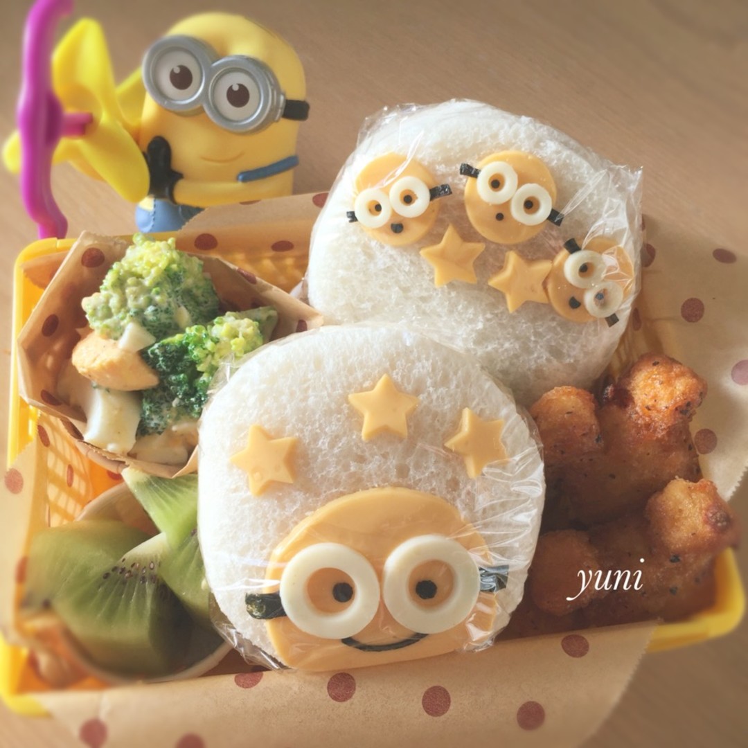 ミニオンサンドイッチ弁当