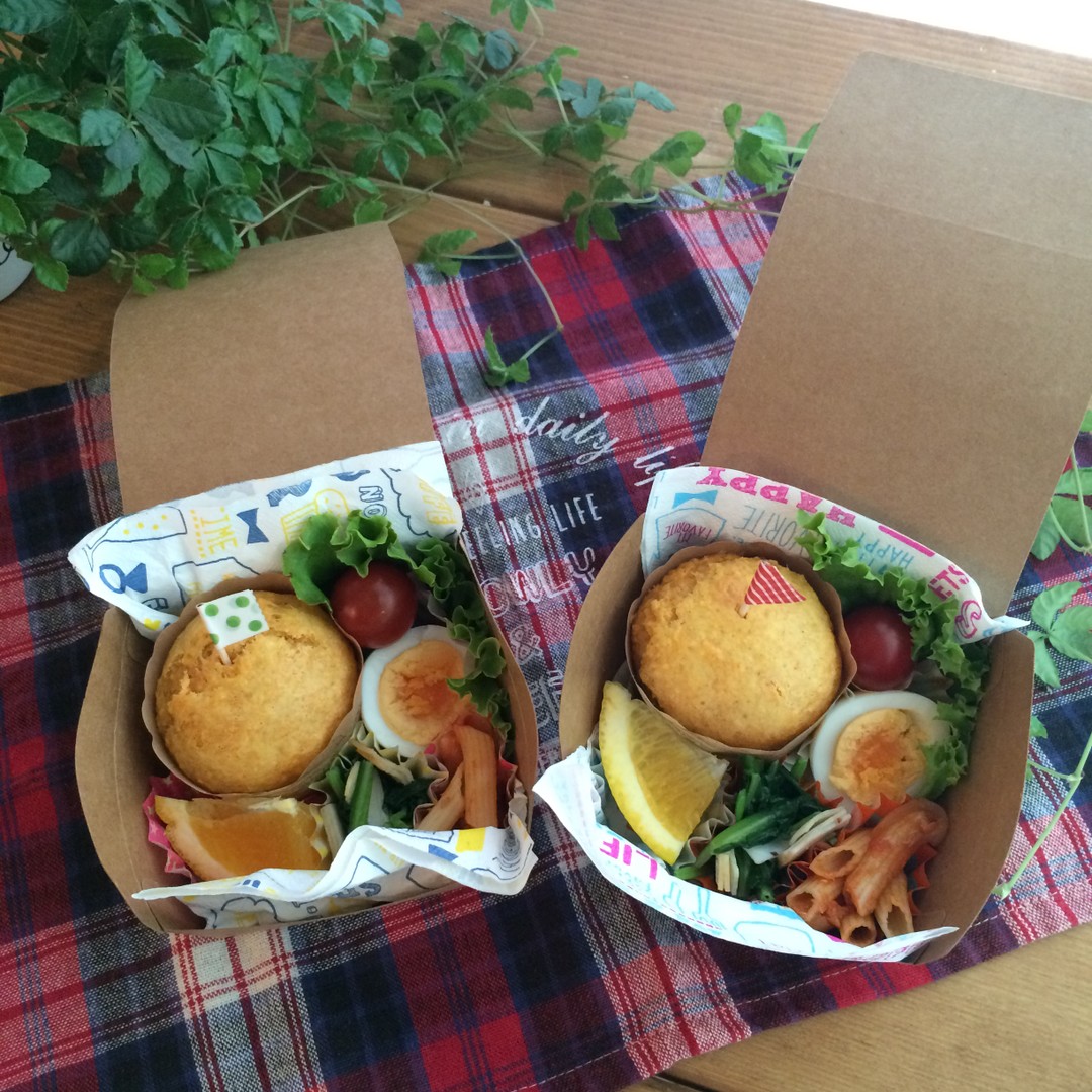 キャロットマフィンでお弁当