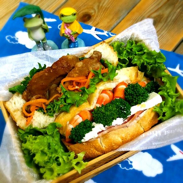 旦那さんの朝ごパン弁当♪