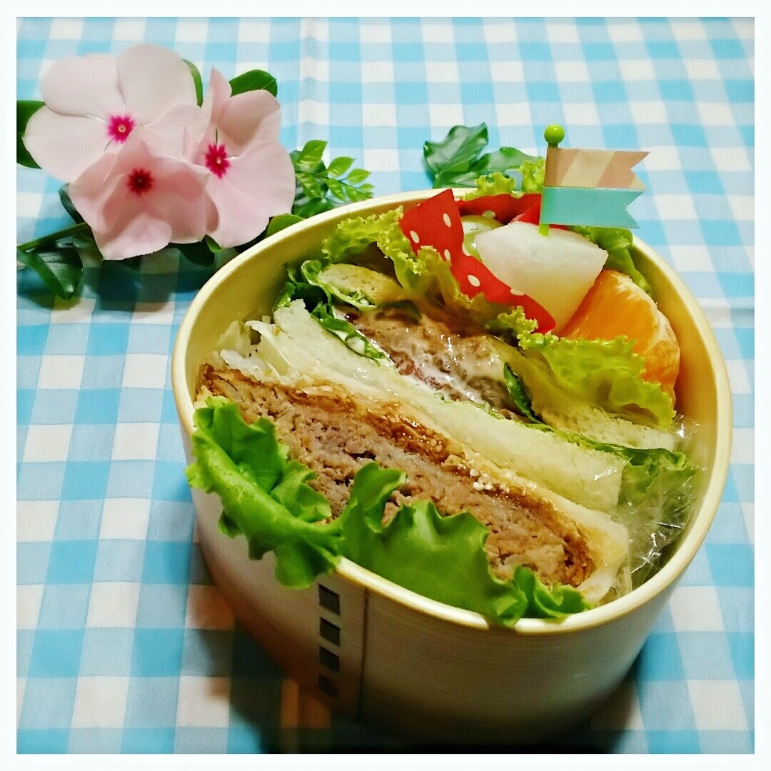 わっぱでサンドイッチお弁当