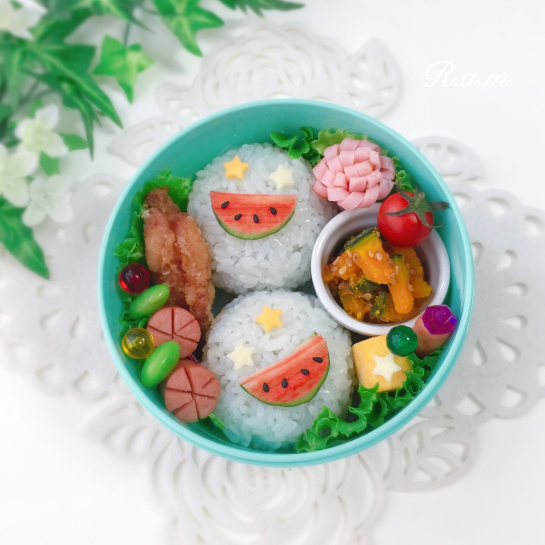 スイカ🍉おにぎり🍙