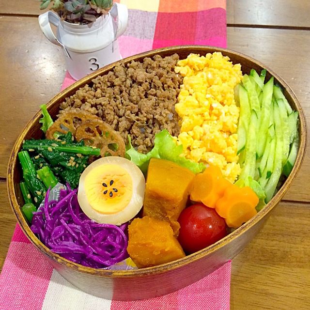☆三色丼パパ弁☆