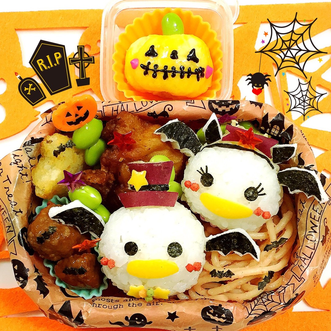 ツムツムドナルド&デイジーハロウィン弁当
