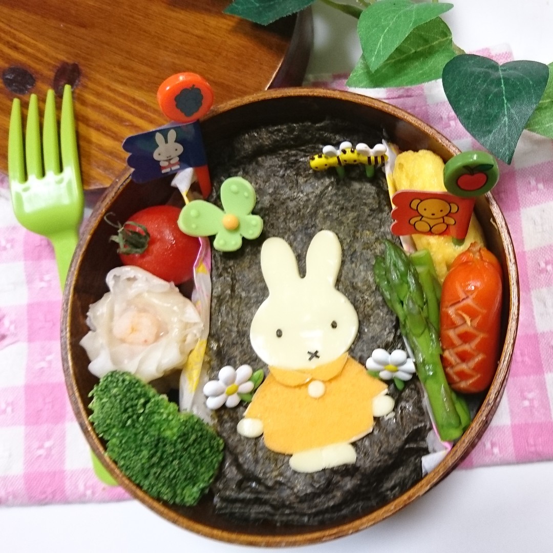 海苔弁  ミッフィ弁当