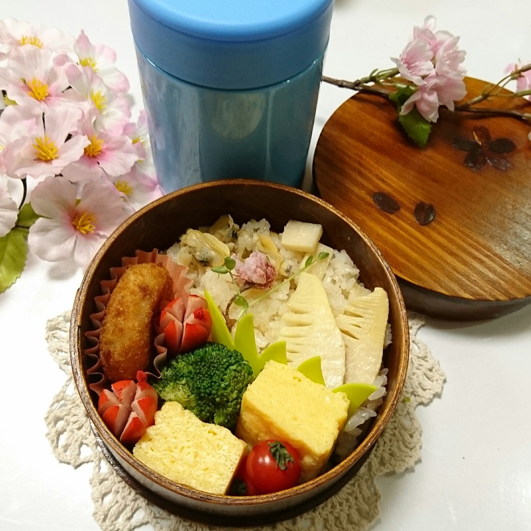 あさりたけのこの炊き込みごはん弁当