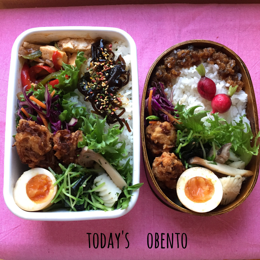 鶏牛蒡の揚げつくね弁当