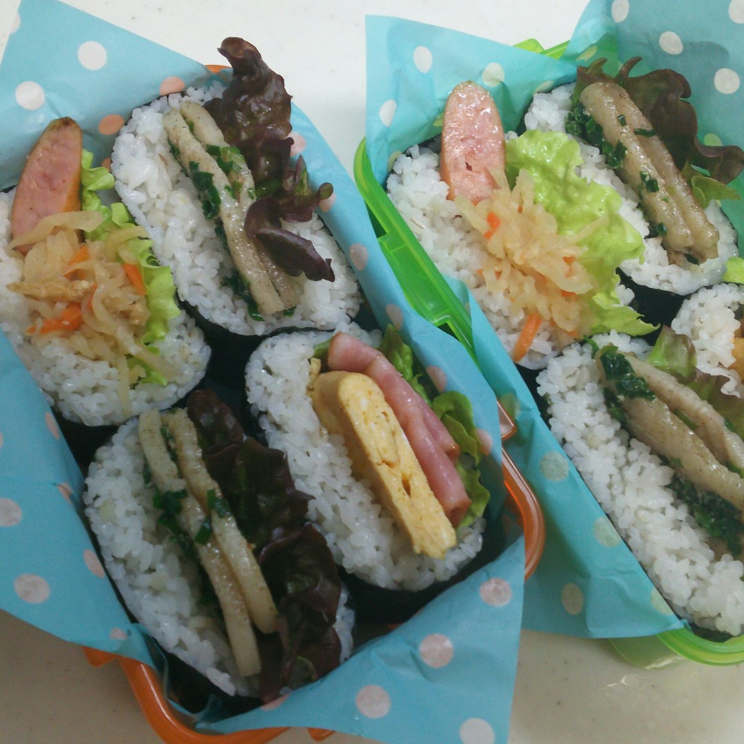 飛び出すおにぎらず弁当