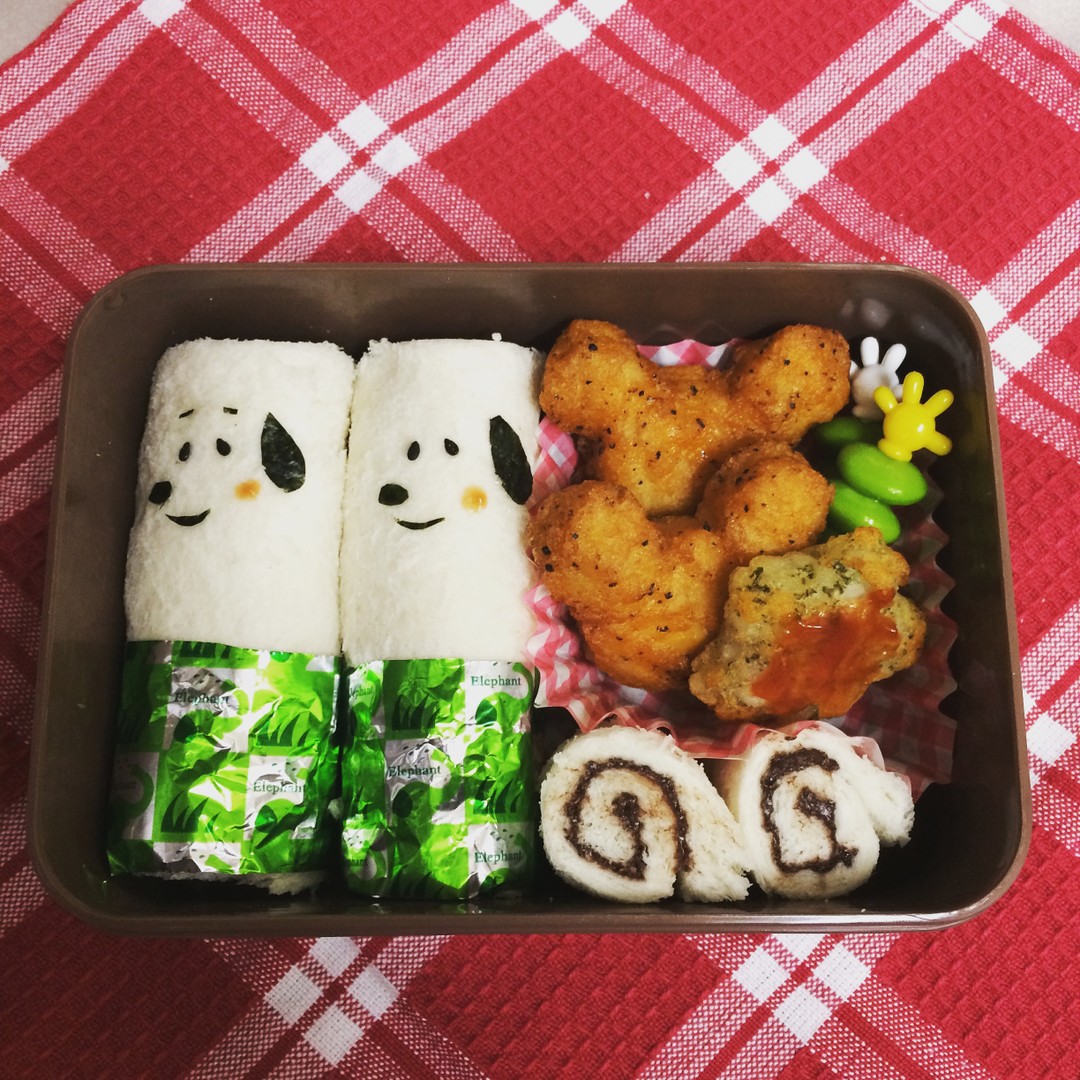スヌーピーのロールサンド弁当
