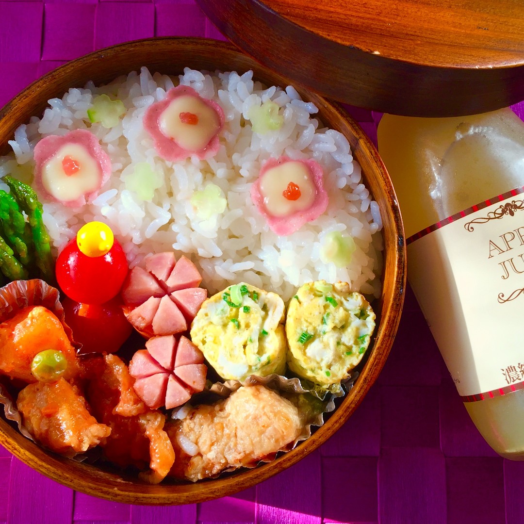 鶏肉の甘酢とネギ入り卵焼き