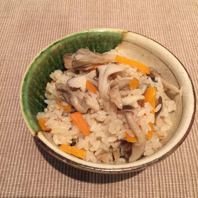 めんつゆで！きのこの炊き込みご飯♡