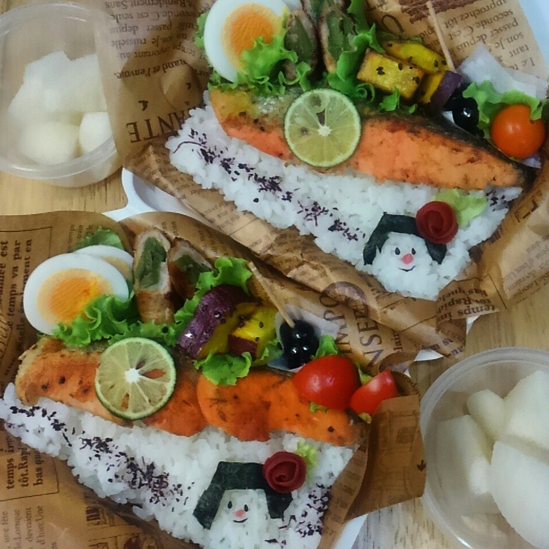 鮭弁当