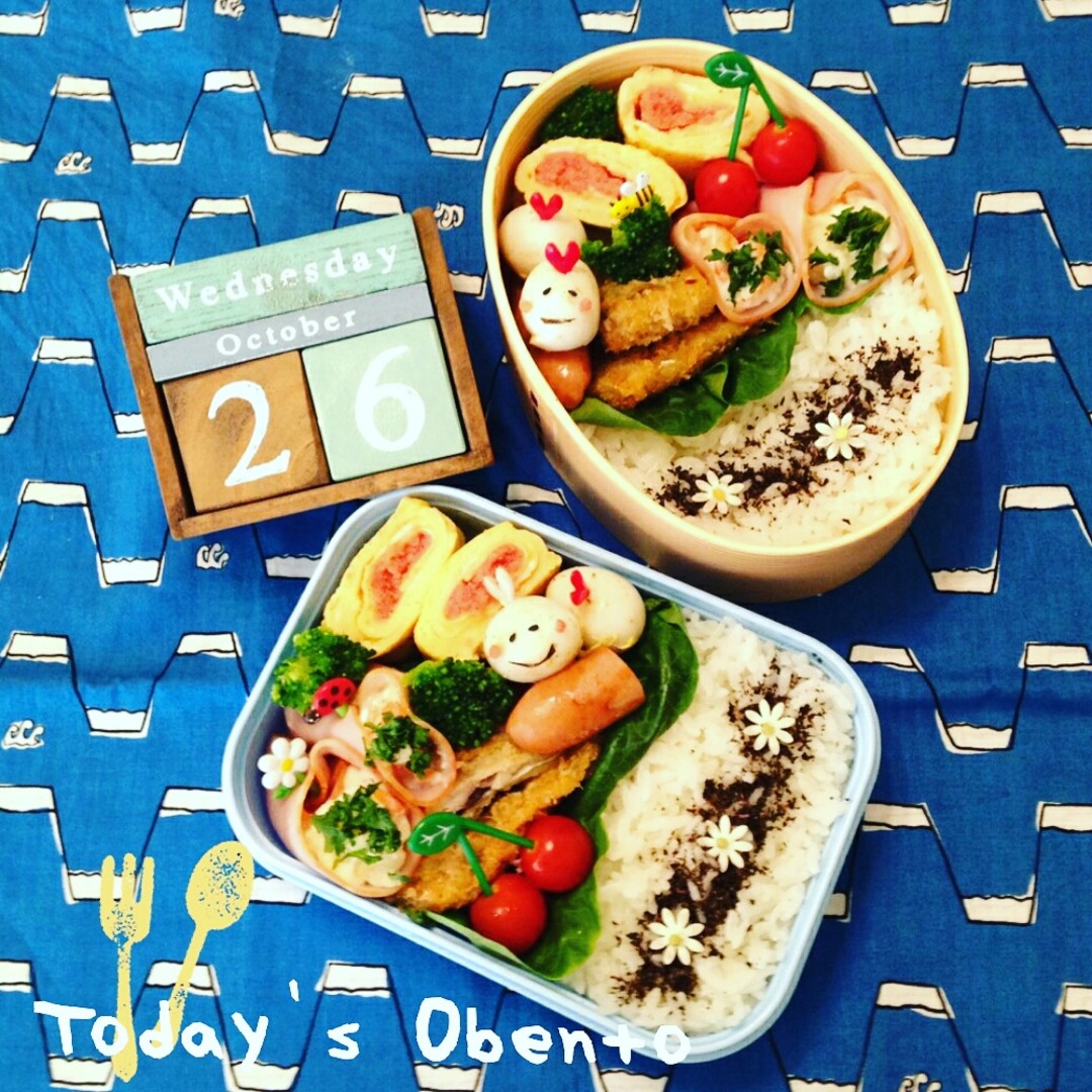 アジフライうずらちゃん弁当