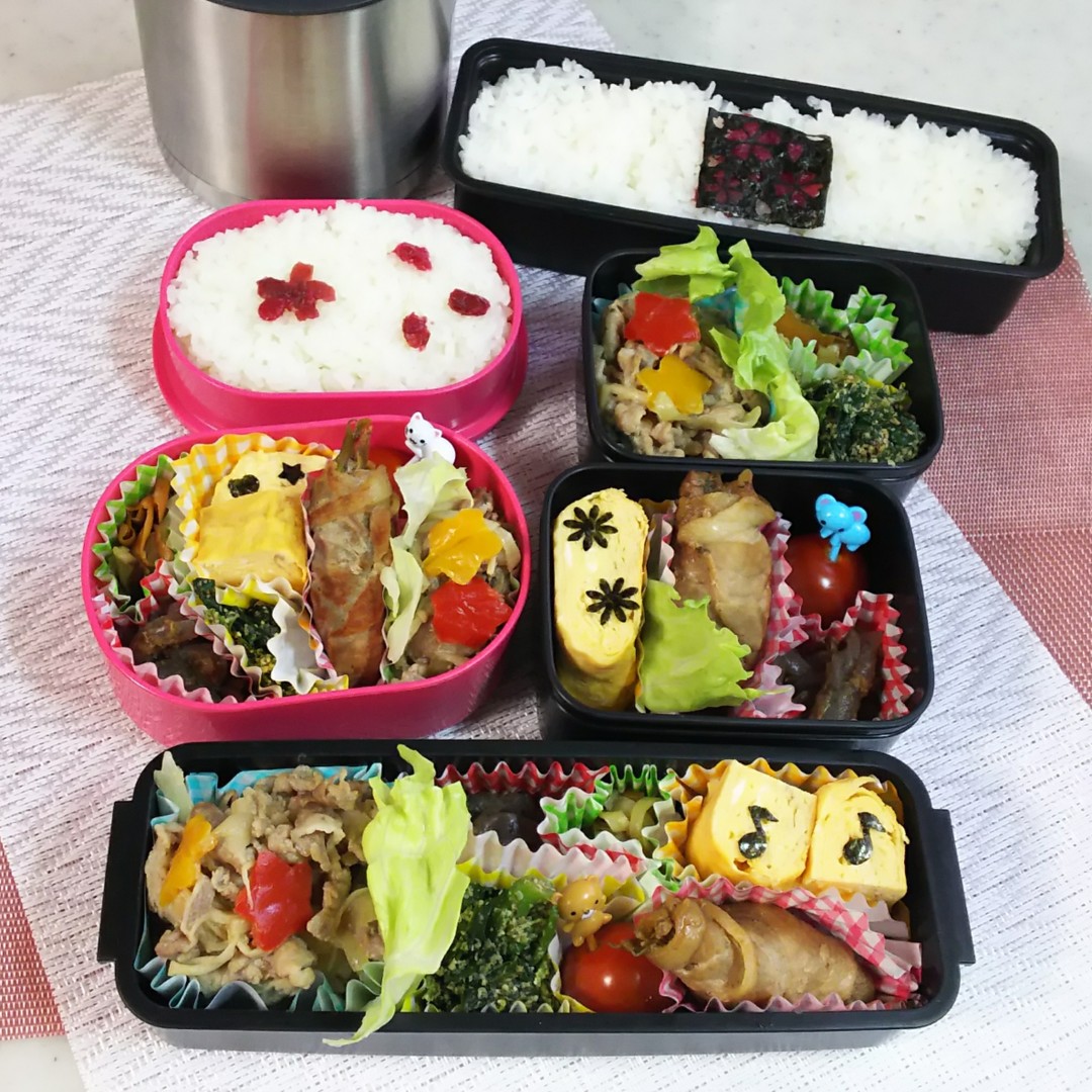 みょうがの豚肉巻き弁当
