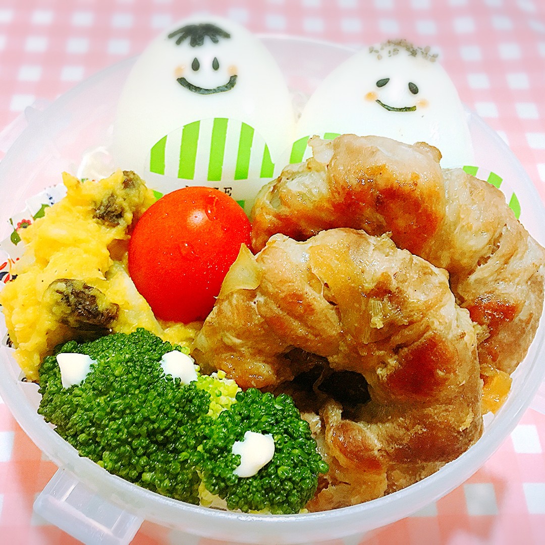 肉巻きオニオンリング弁当