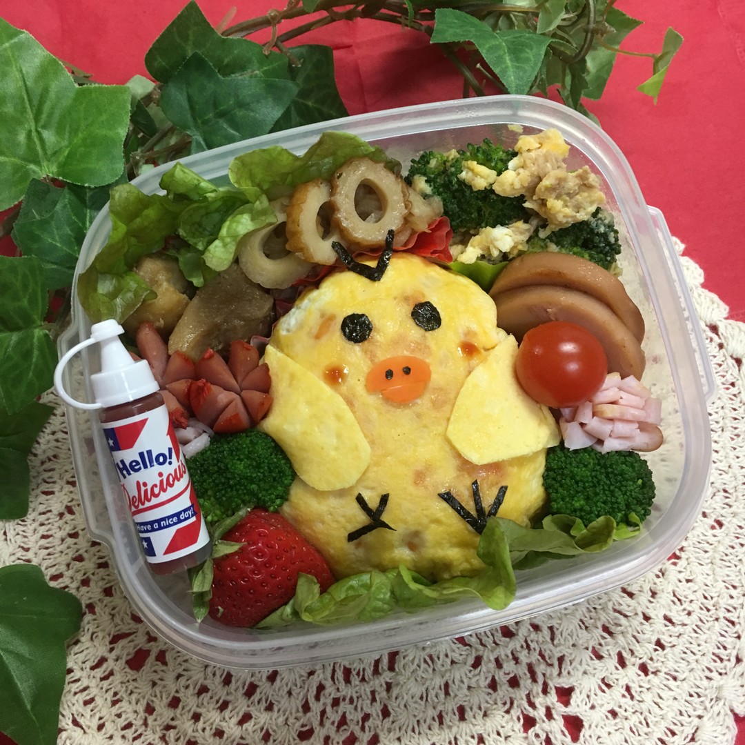 キイロイトリのオムライス弁当🎶