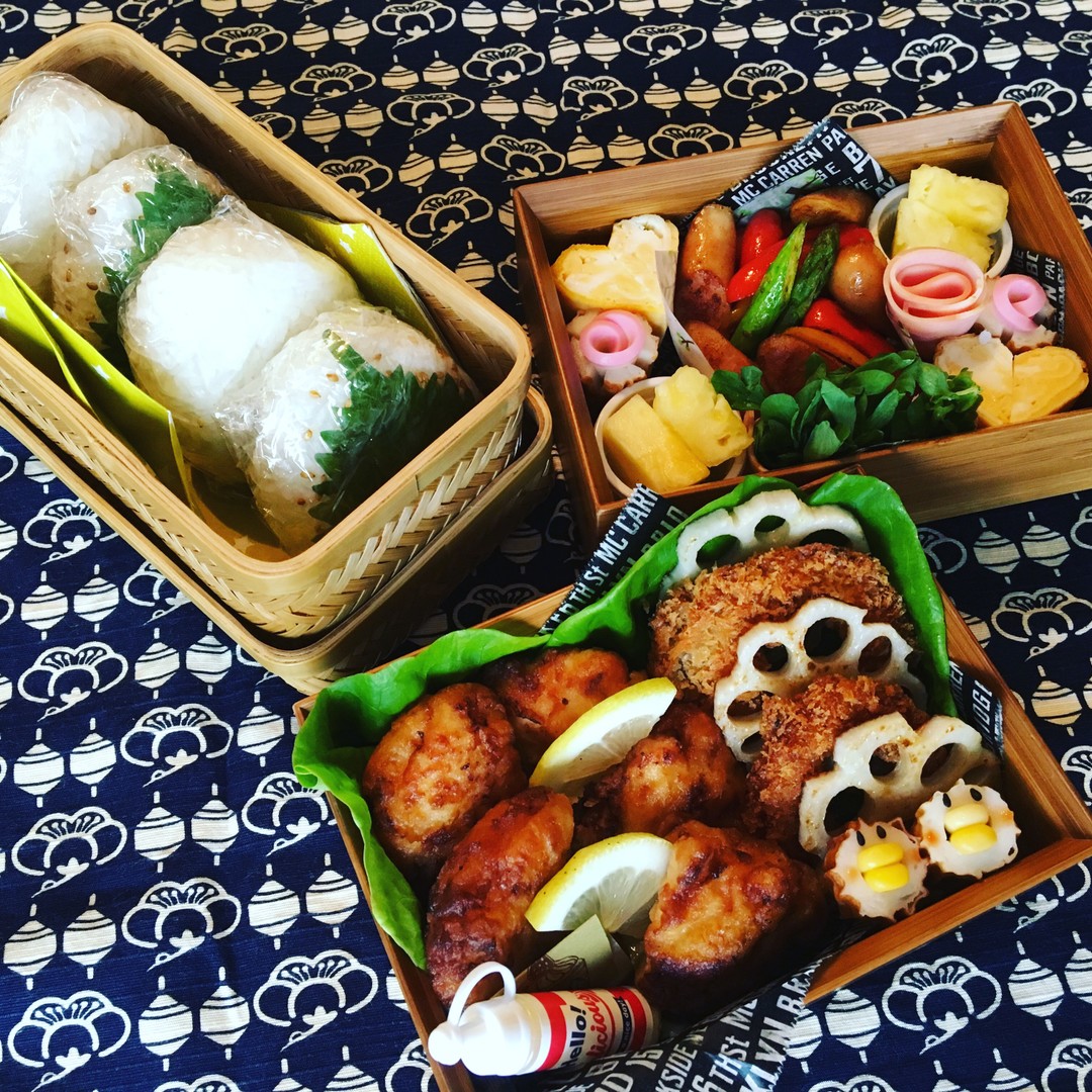 からあげ、おむすび