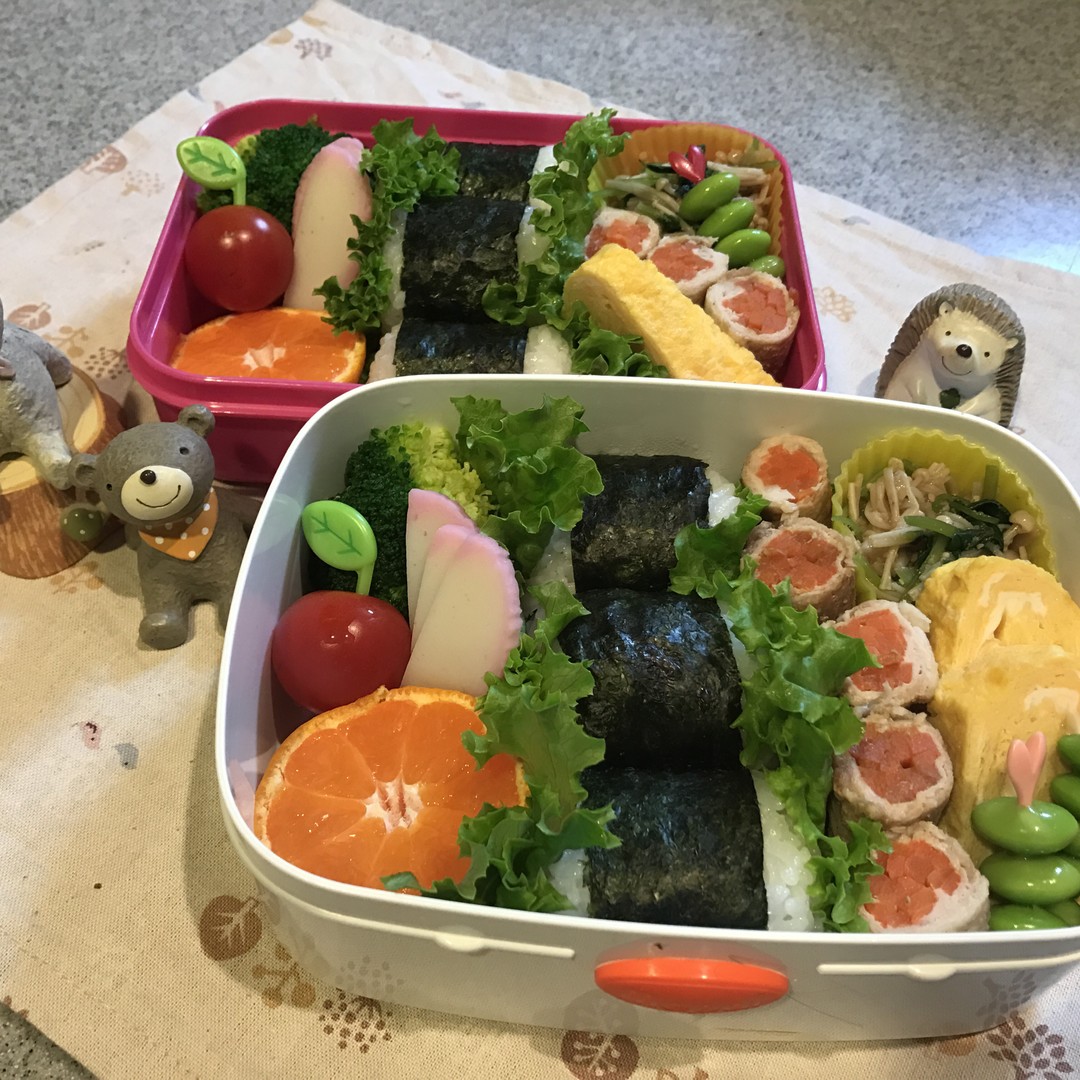 肉巻きとおにぎりべんとう