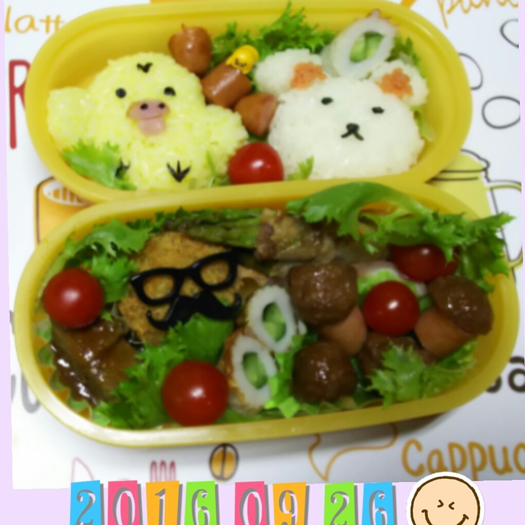 コリラックマ＆キイロイトリ弁当🍱