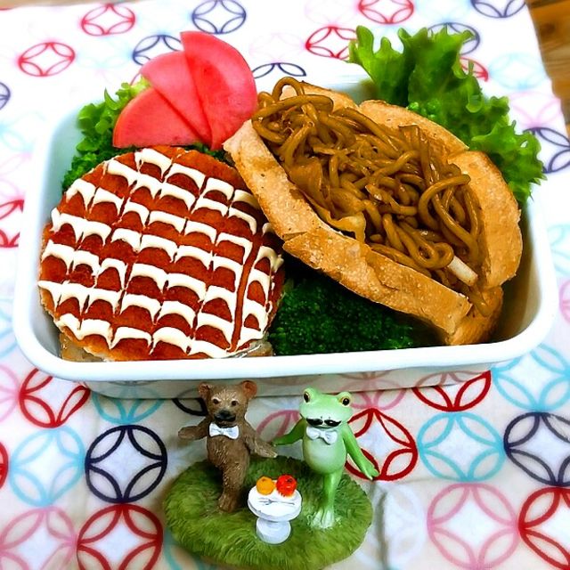 旦那さんの朝ごパン弁当♪