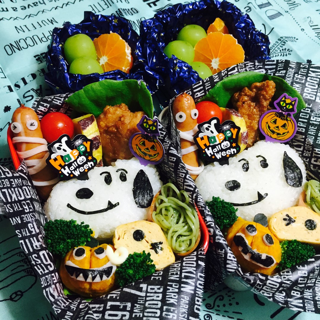 スヌーピーハロウィン遠足弁当🎃👻