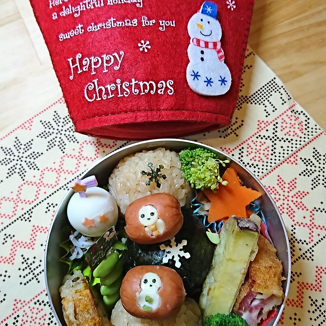 ミニスノーマン弁当