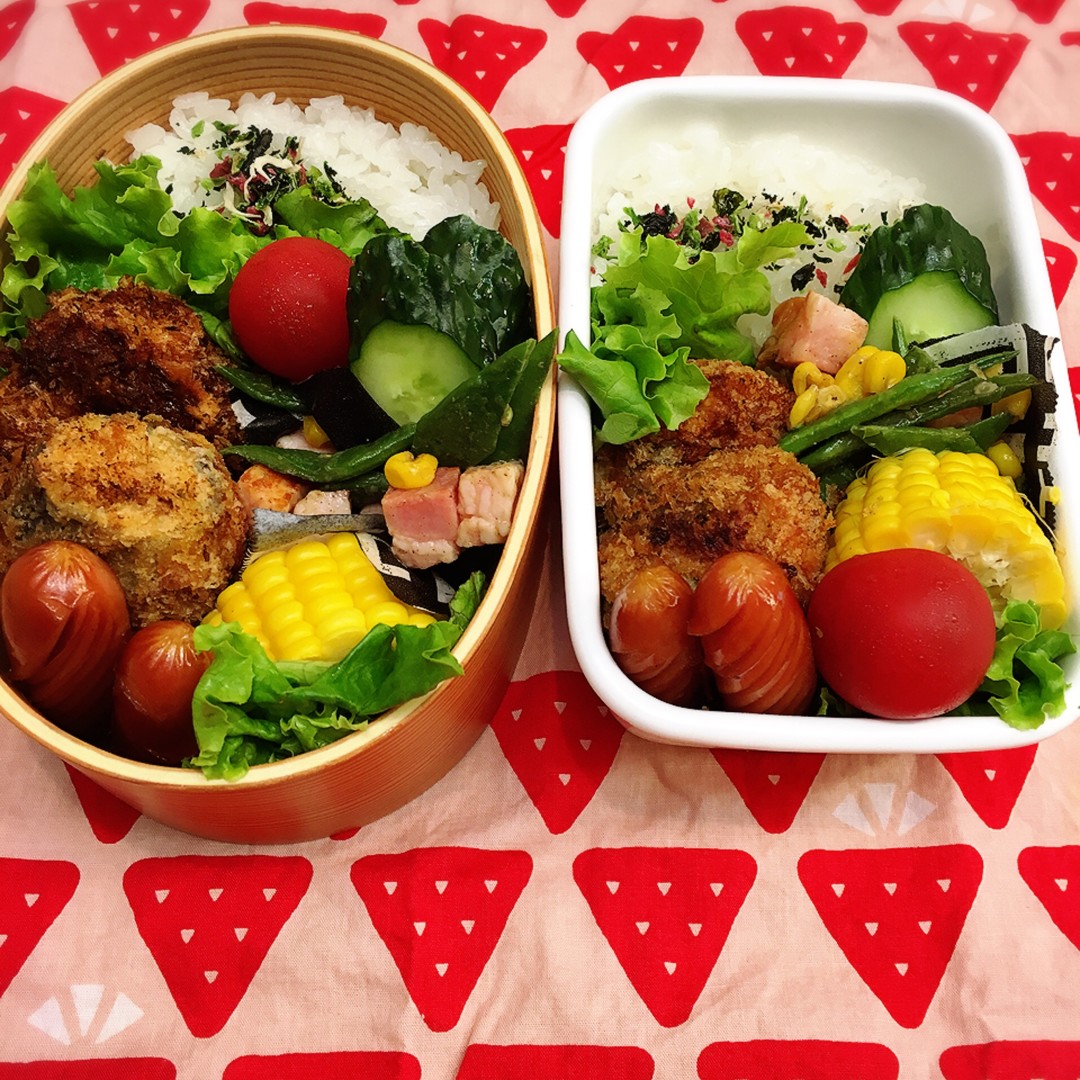 ナスの挟みあげ弁当
