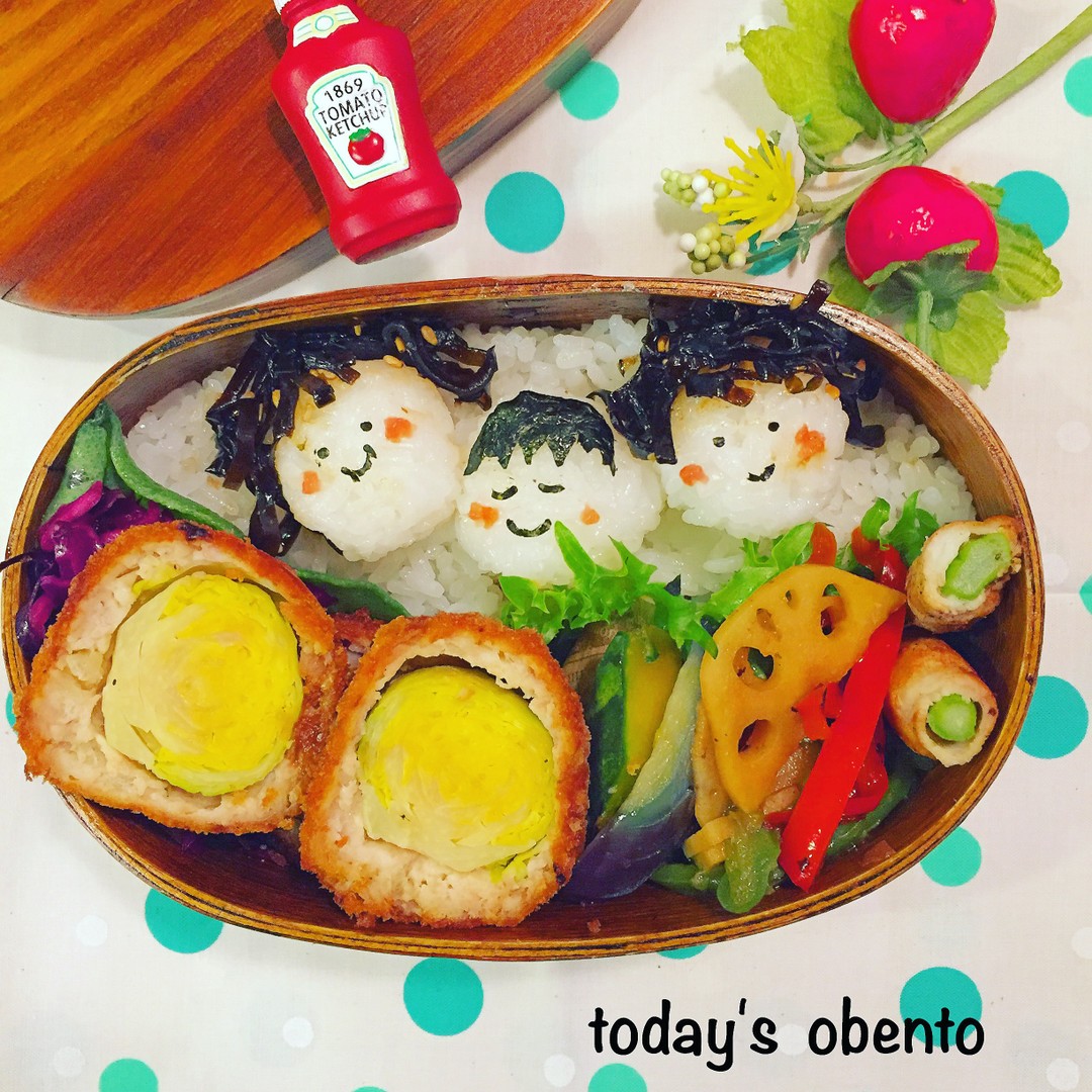 仲良し３人弁当