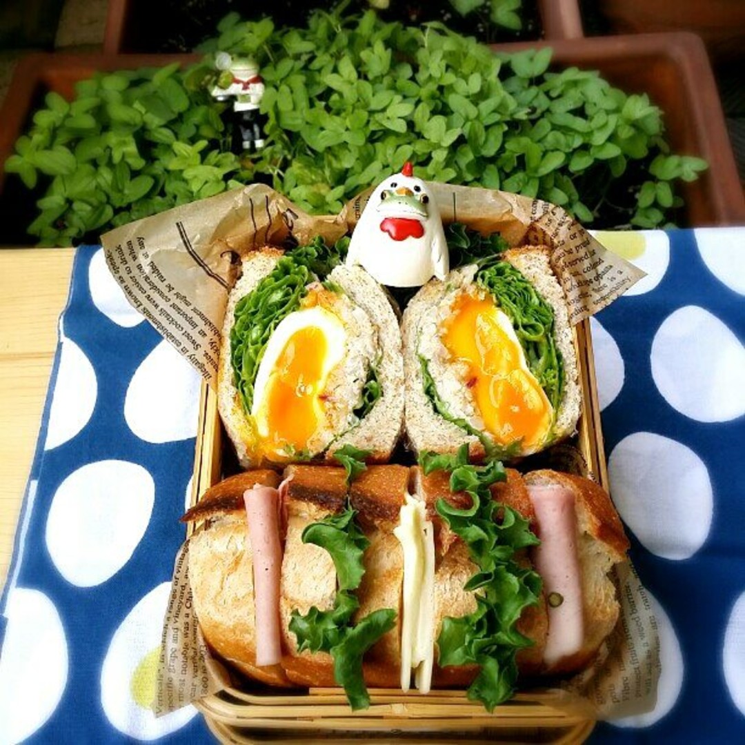 旦那さんの朝ごパン弁当♪