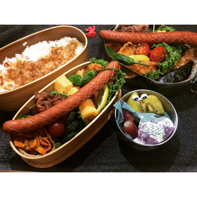 ロングソーセージのっけ弁当