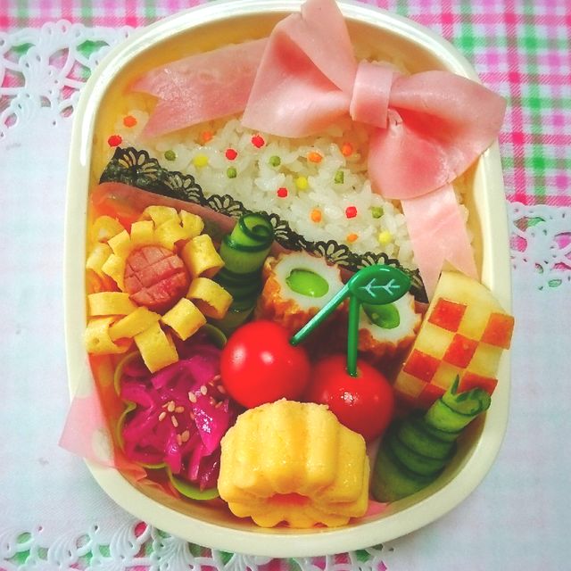 リボンのお弁当🎀