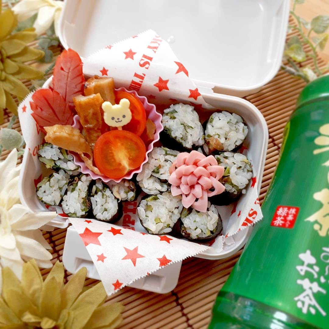 しっかり食べて!!次男の節約⭐海苔巻かず弁当