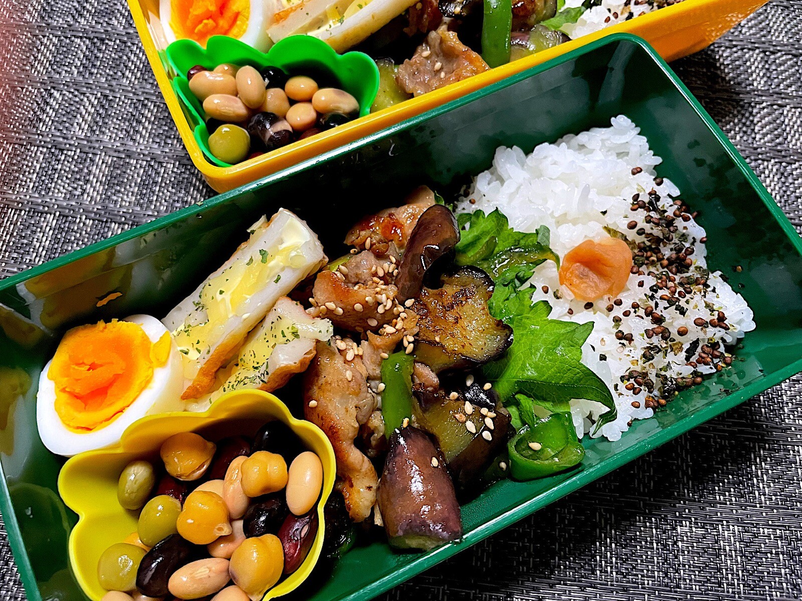 豚肉なすの甘辛炒め弁当