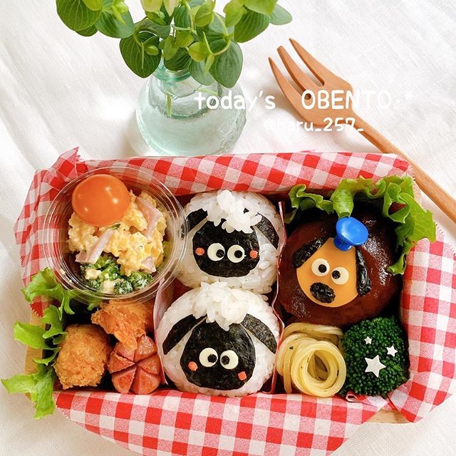 ひつじのショーンのおにぎり弁当