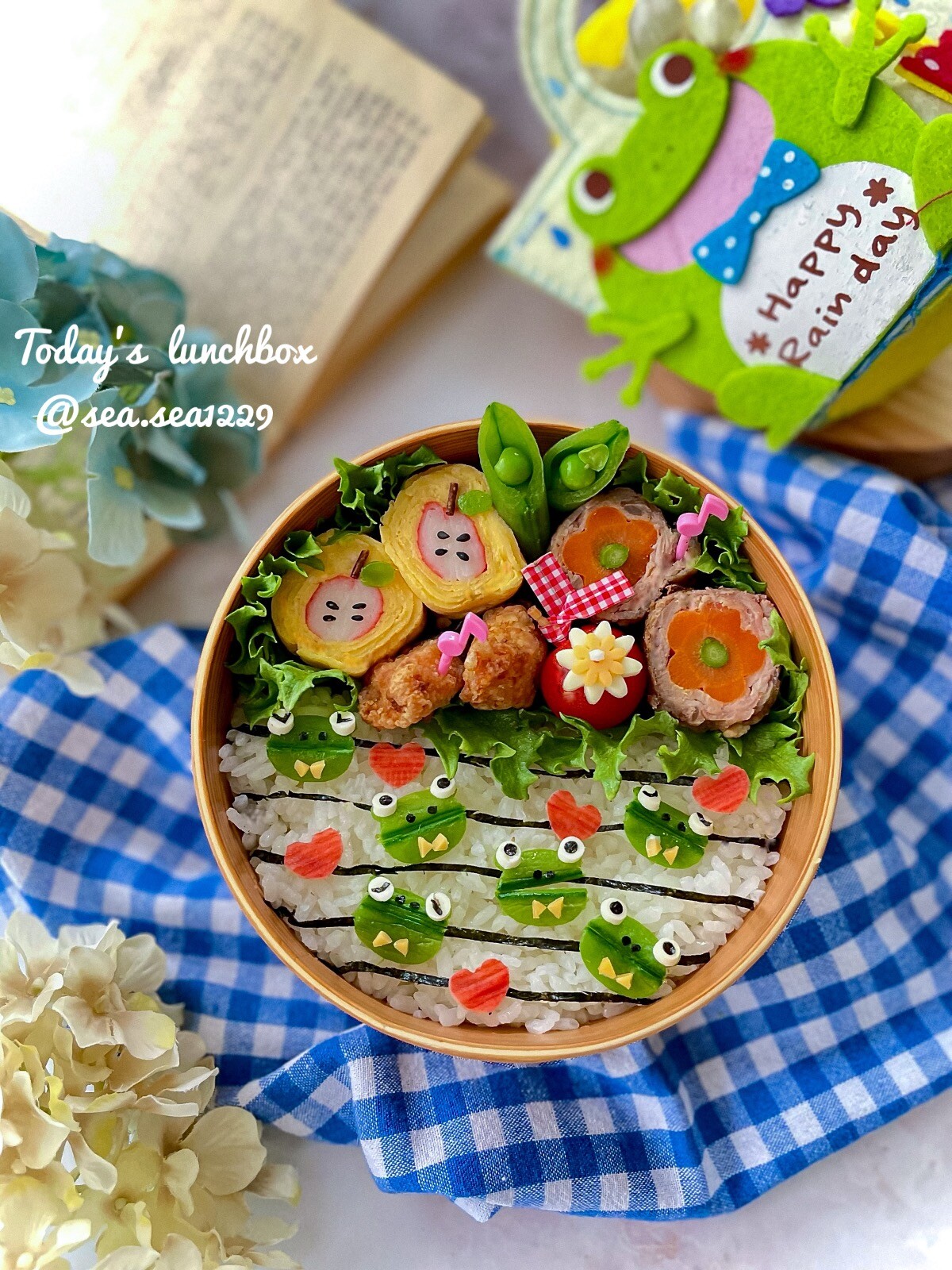 かえるくん合唱弁当🐸