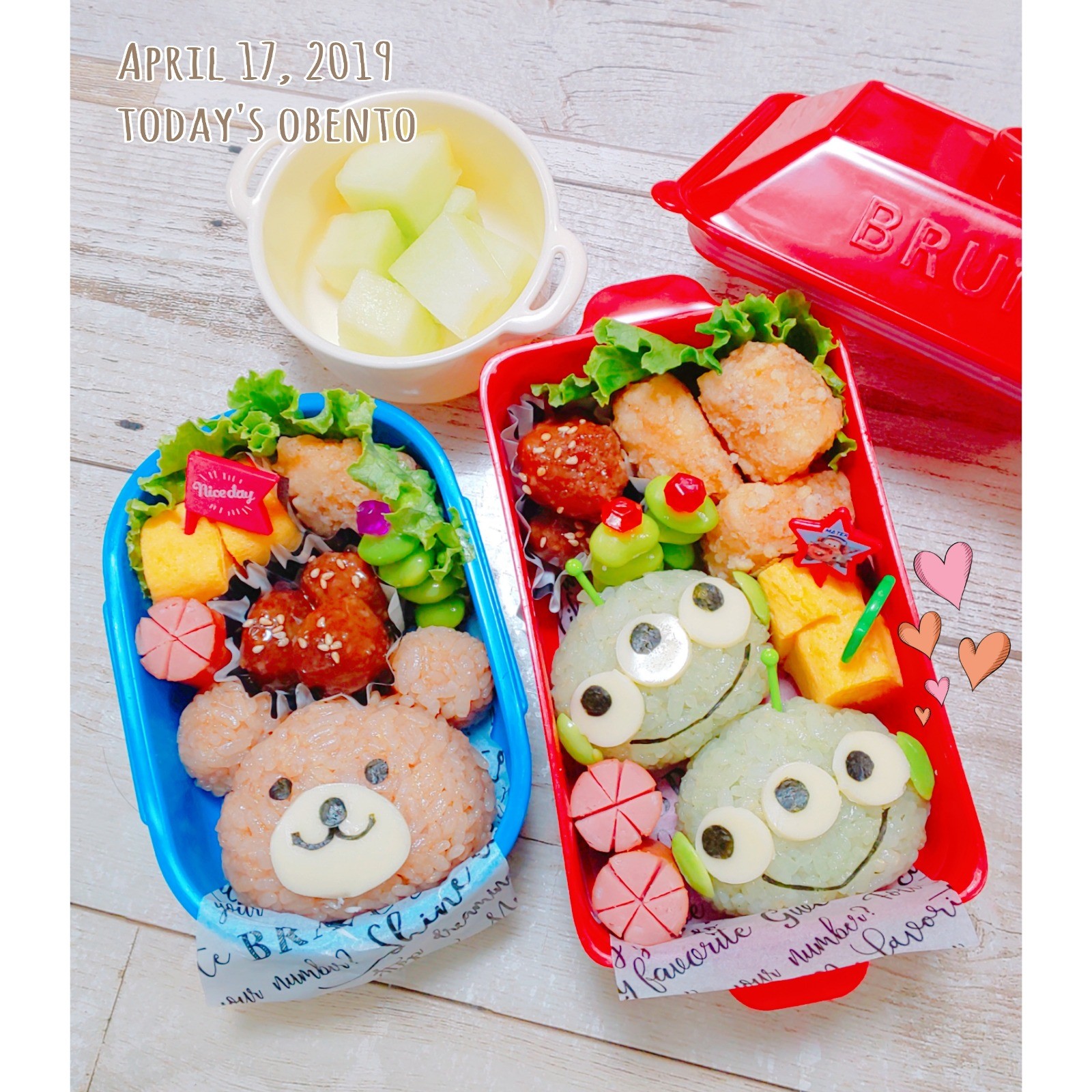 リトグリとくまさんのお弁当