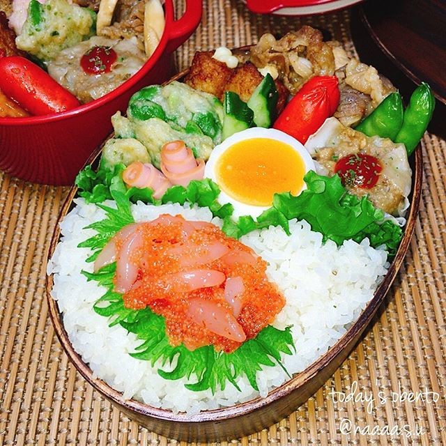 いつもながらのごちゃごちゃ弁当😂