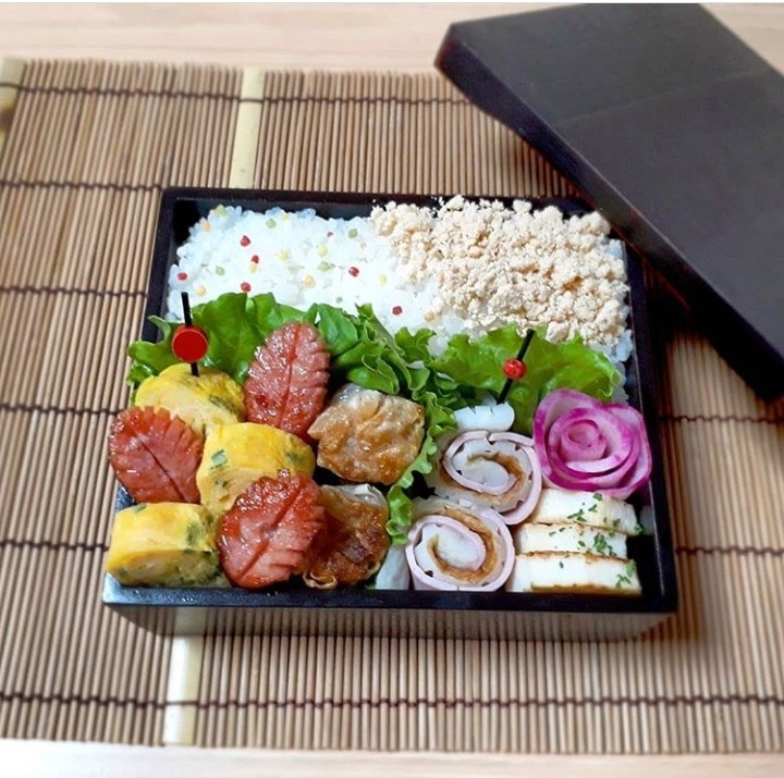 ありもの詰め込み節約弁当🍱